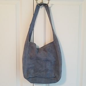 Old Navy Blue Suede Purse